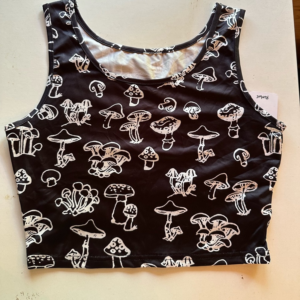 Mushrooms all over tank top